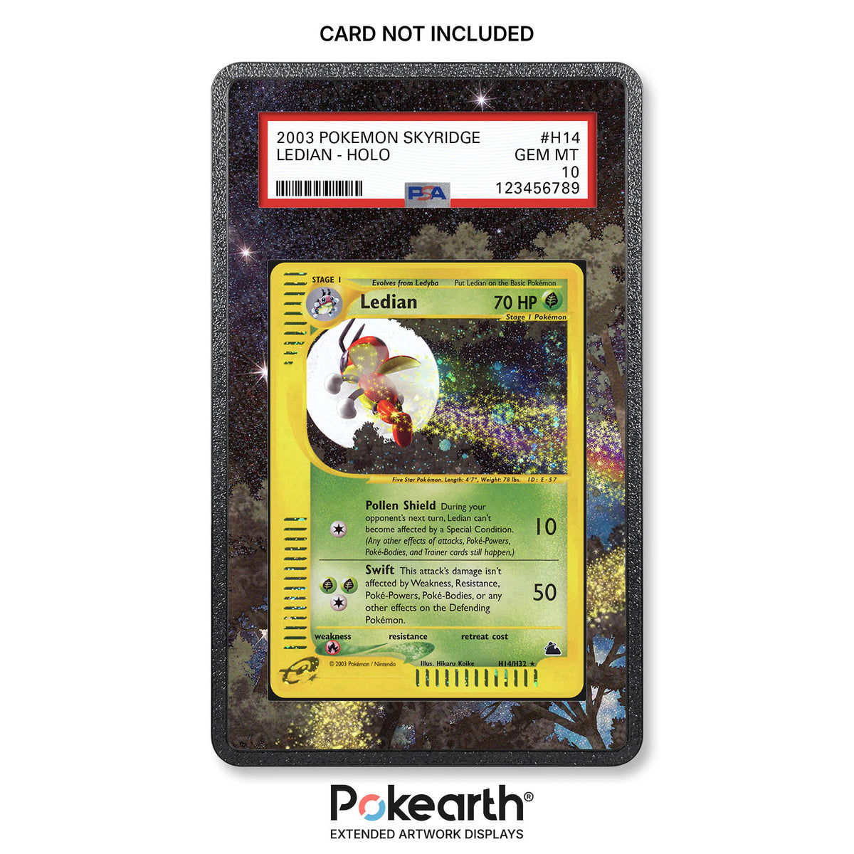 Ledian H14/H32 - Graded Card Extended Artwork Display Case