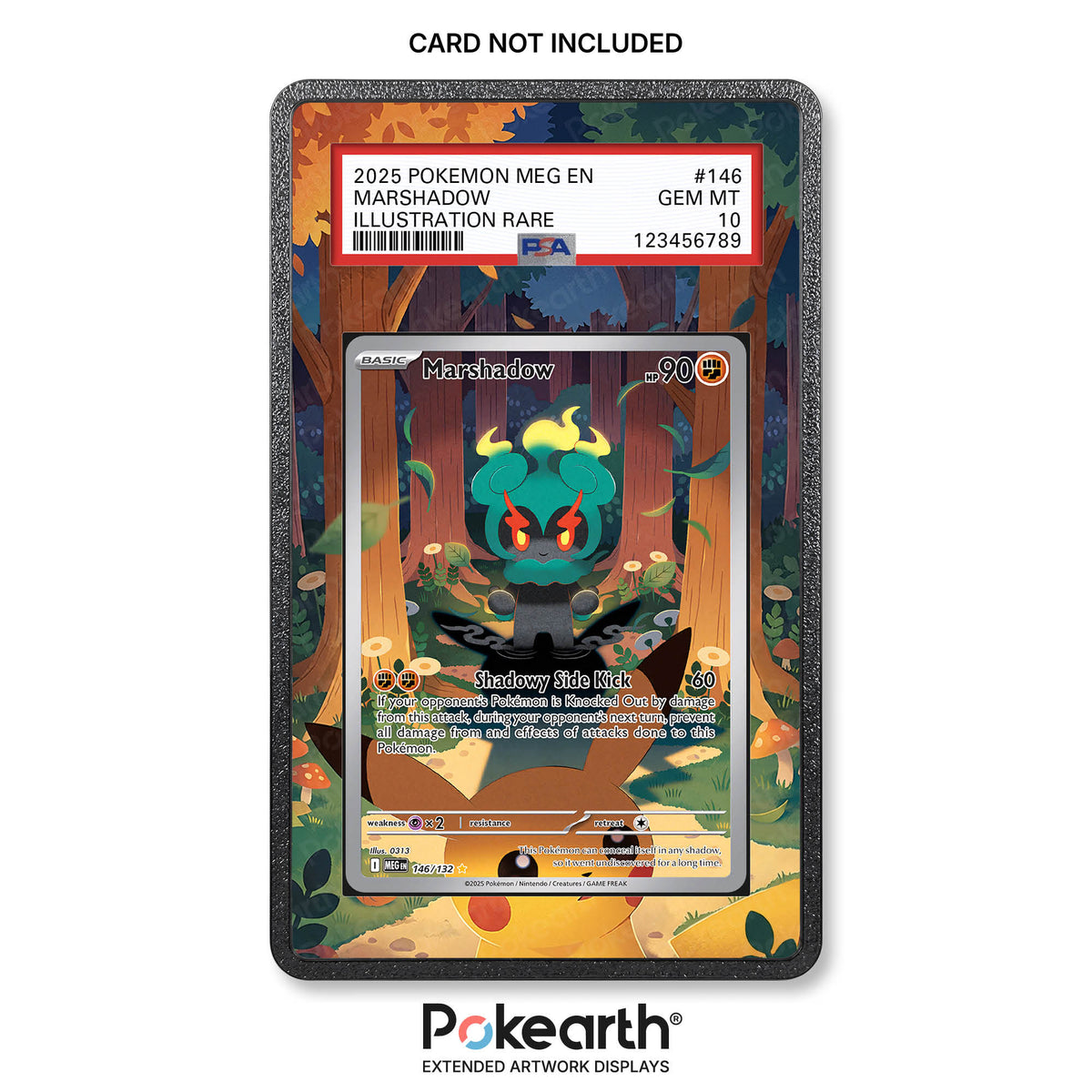Marshadow 146/132 - Graded Card Extended Artwork Display Case