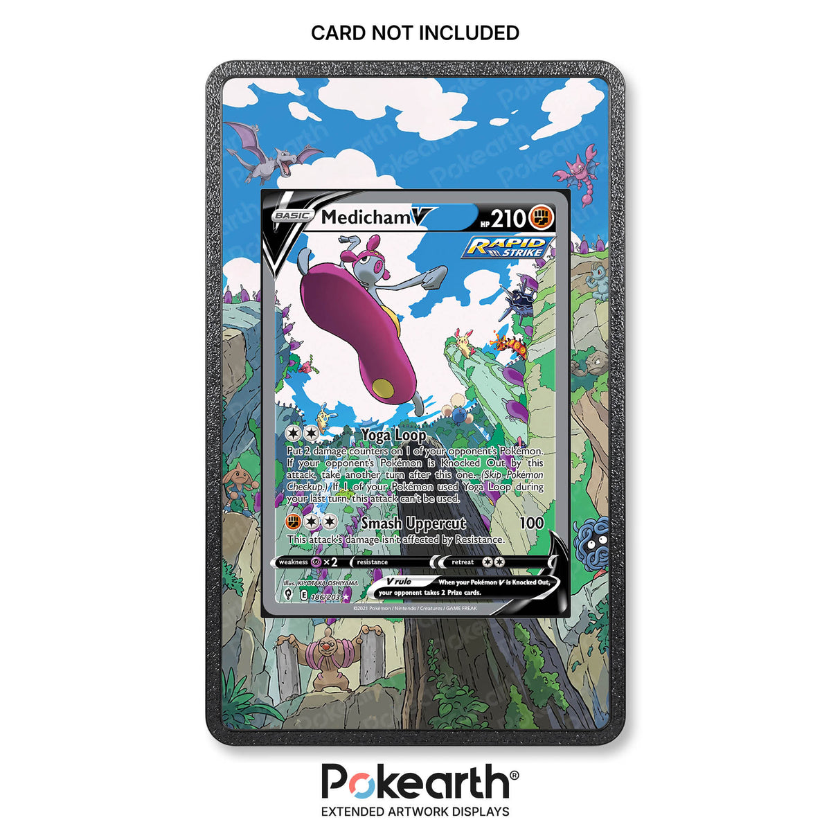 Medicham V 186/203 - Pokémon-Kartenetui mit erweitertem Artwork