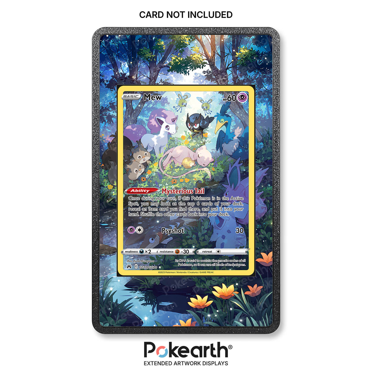Mew GG10/GG70 - Custodia con Artwork Esteso per Carte Pokémon
