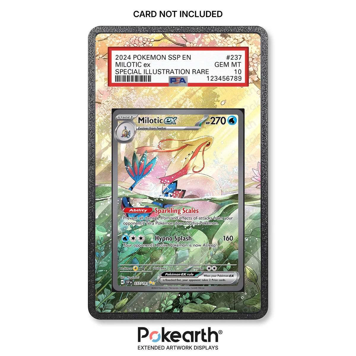 Milotic ex 237/191 - Custodia con Artwork Esteso per Carte Gradate
