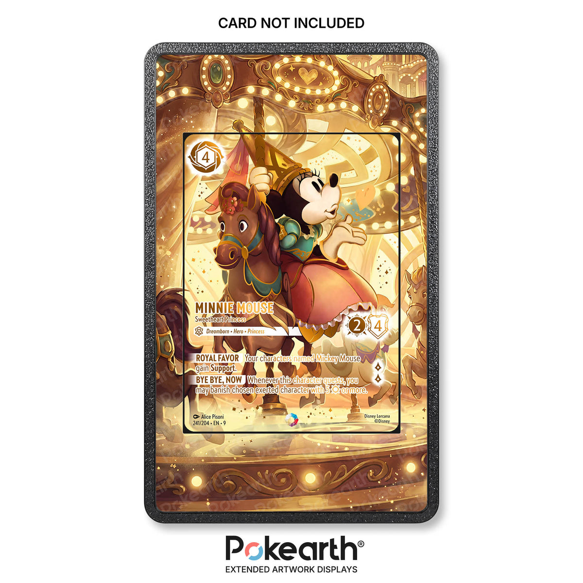 Minni - Dolce Principessa 241/204 Iconic - Custodia con Artwork Esteso per Carte Disney Lorcana