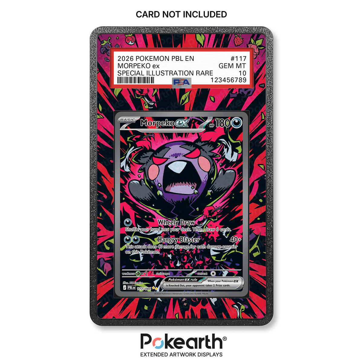 Morpeko ex 117/084 - Custodia con Artwork Esteso per Carte Gradate