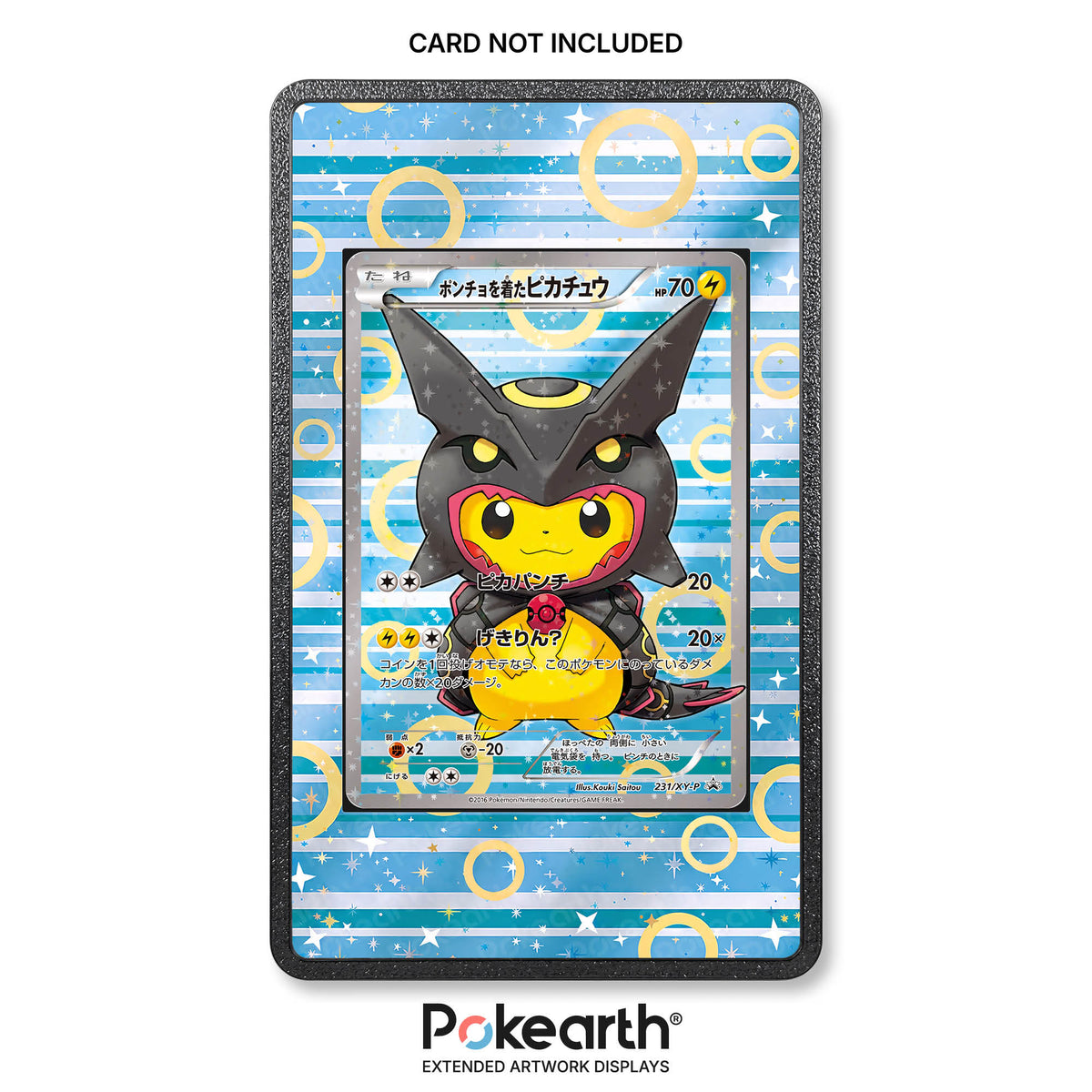 Poncho-Pikachu 231/XY-P – Extended-Artwork-Hülle für Pokémon-Karten