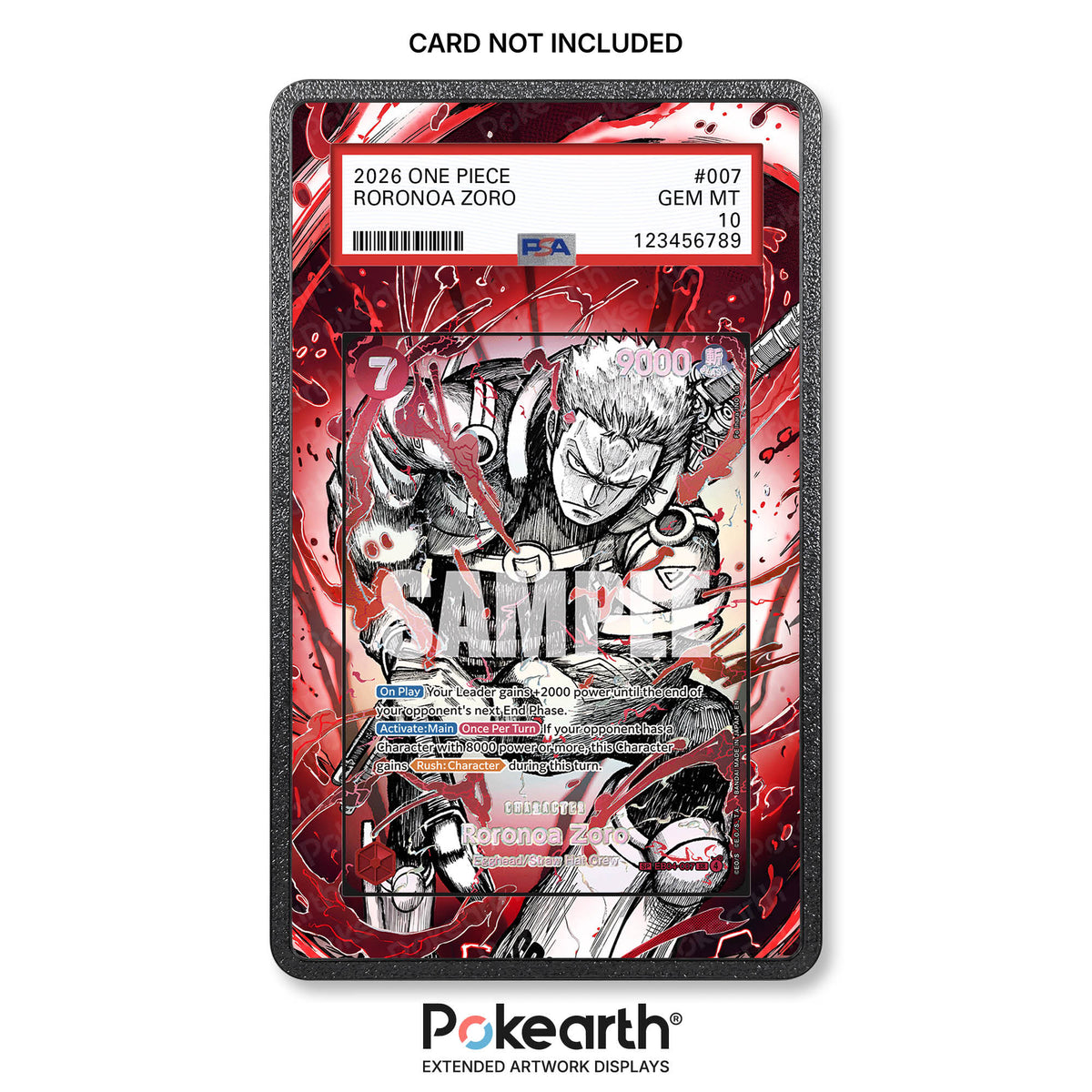 Roronoa Zoro EB04-007 - Case mit erweitertem Artwork für bewertete Karten