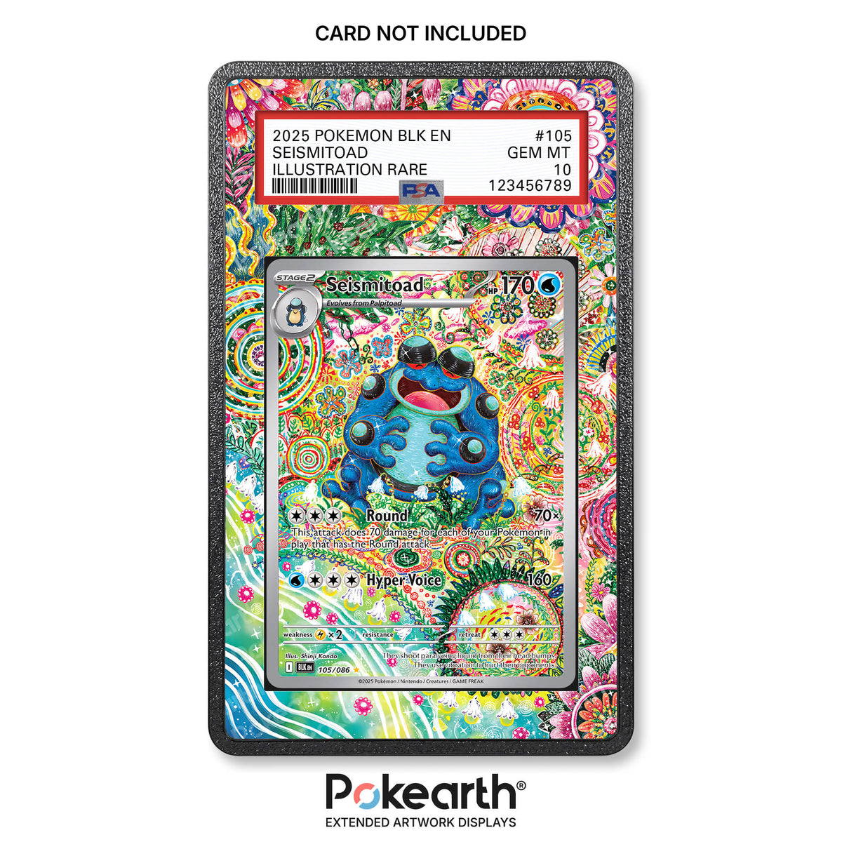 Seismitoad 105/086 - Custodia con Artwork Esteso per Carte Gradate