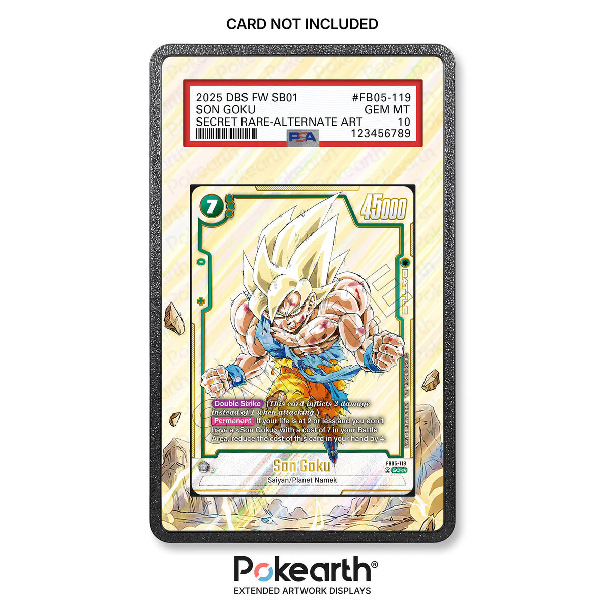Son Goku FB05-119 - Custodia con Artwork Esteso per Carte Gradate