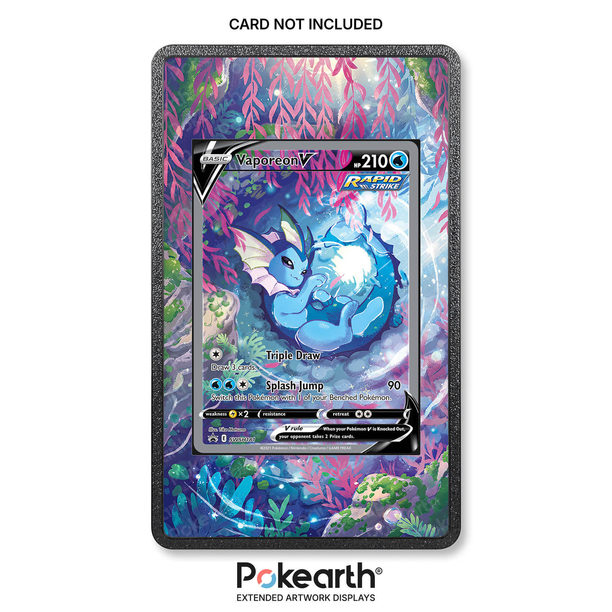 Vaporeon V SWSH 181 - Pokémon-Kartenetui mit erweitertem Artwork
