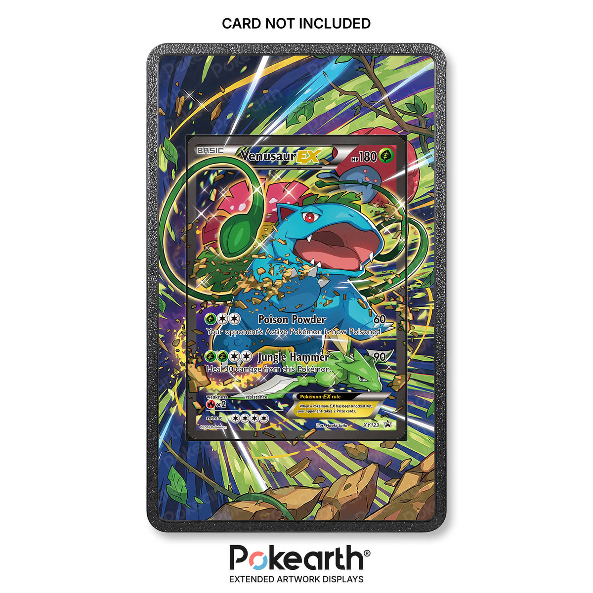 Venusaur EX XY123 - Pokémon-Kartenetui mit erweitertem Artwork