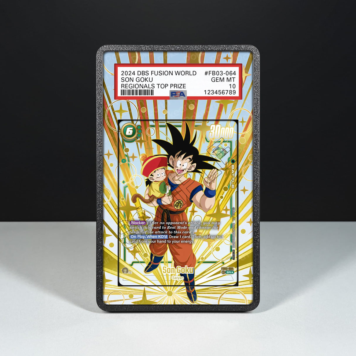 Son Goku FB03-064 - Custodia con Artwork Esteso per Carte Gradate
