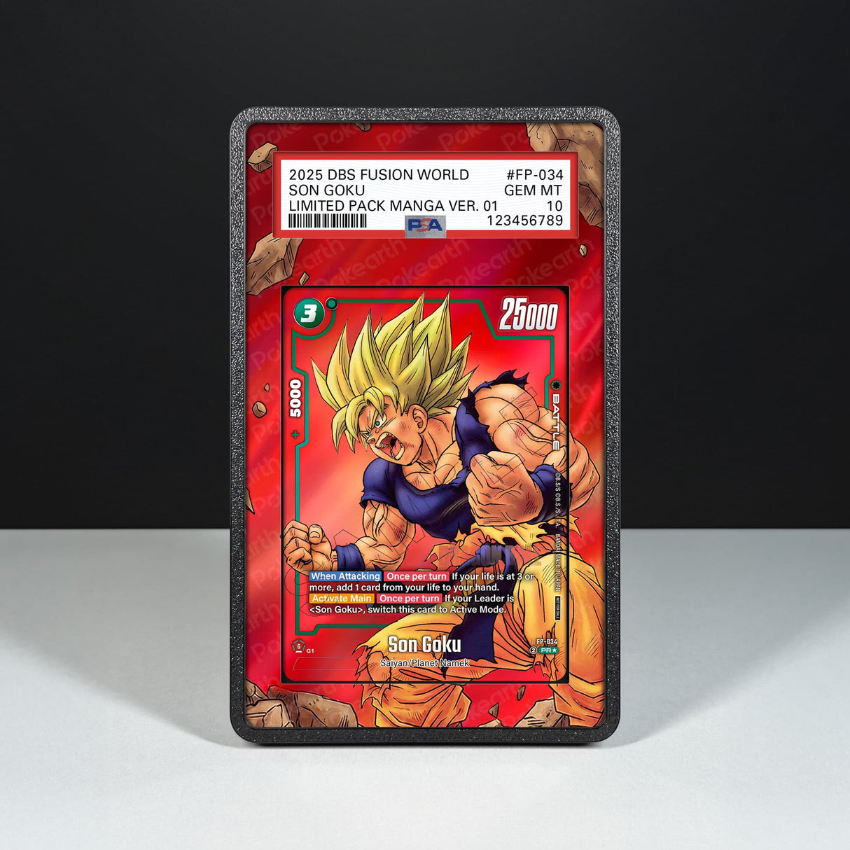Son Goku FP-034 - Graded Card Extended Artwork Display Case