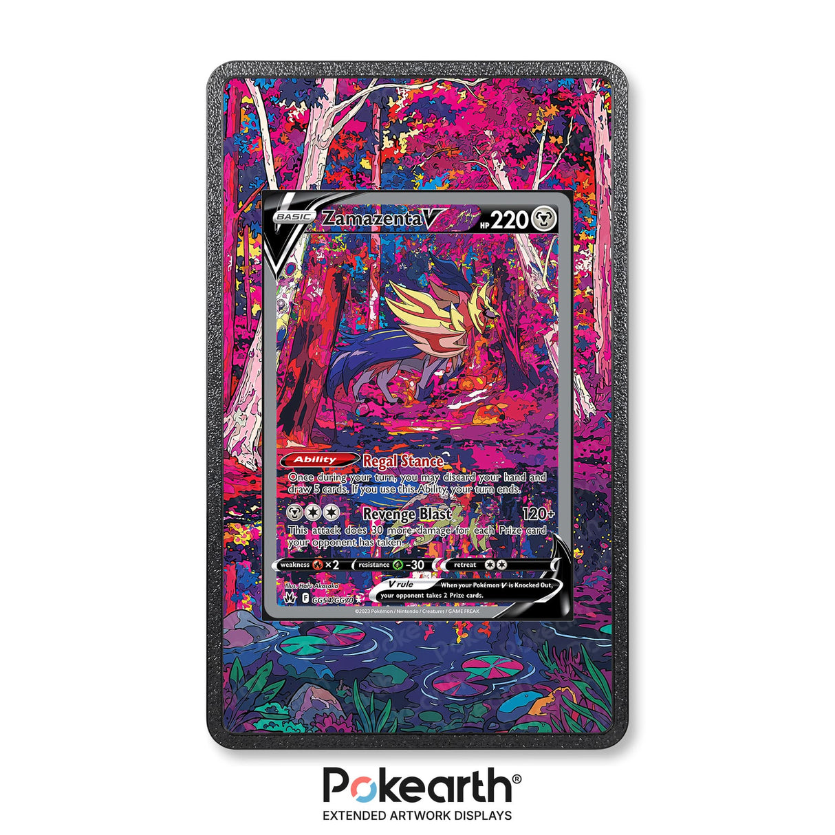 Zamazenta V GG54/GG70 - Custodia con Artwork Esteso per Carte Pokémon