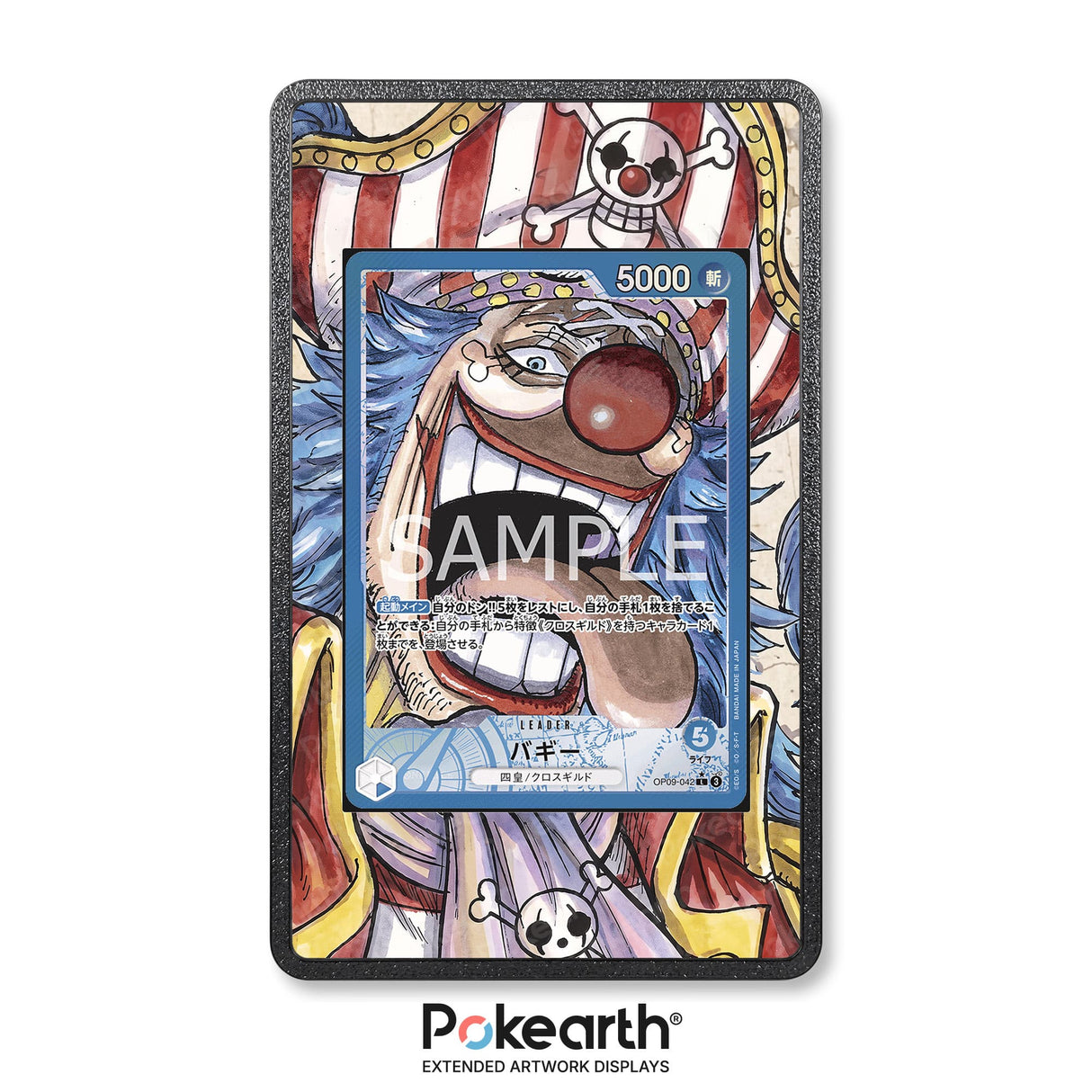 Buggy OP09-042 - Hülle mit erweitertem Artwork für One Piece Karten