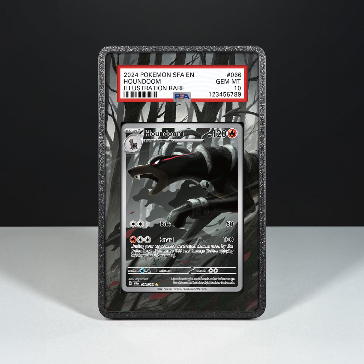 Houndoom 066/064 - Graded Card Extended Artwork Display Case