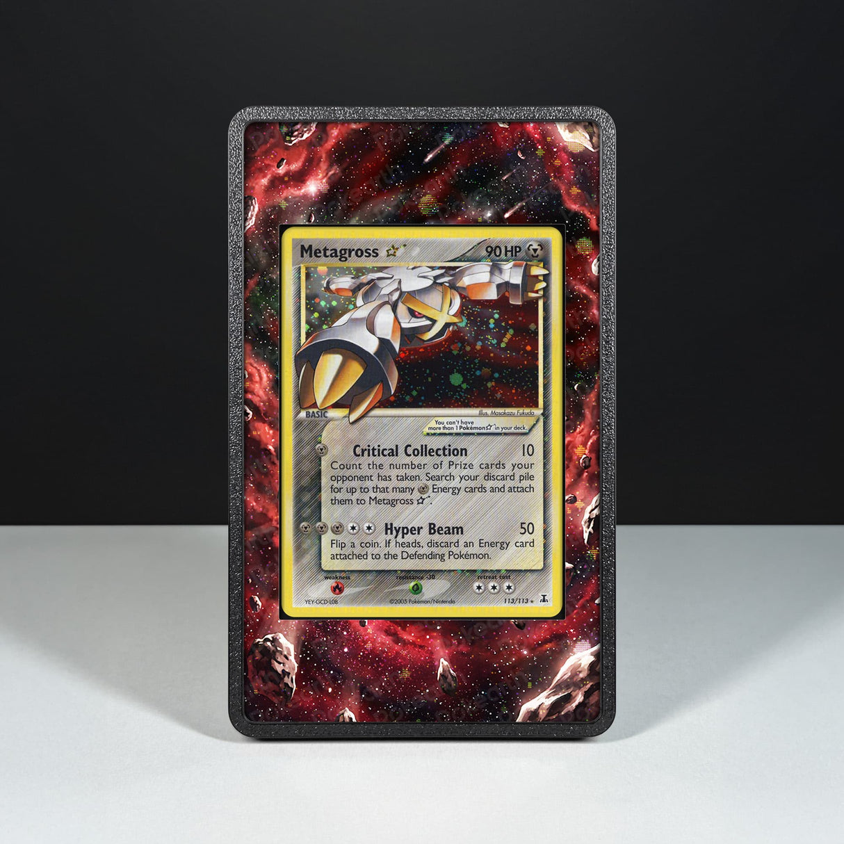 Metagross 113/113 Gold Star - Pokémon Extended Artwork Display Case