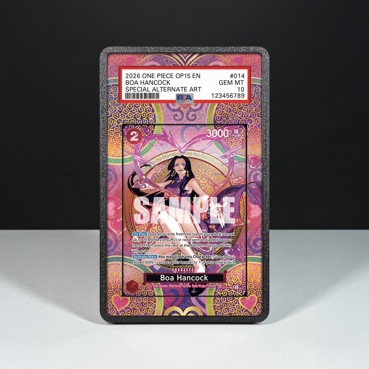 Boa Hancock OP12-114 - Graded Card Extended Artwork Display Case