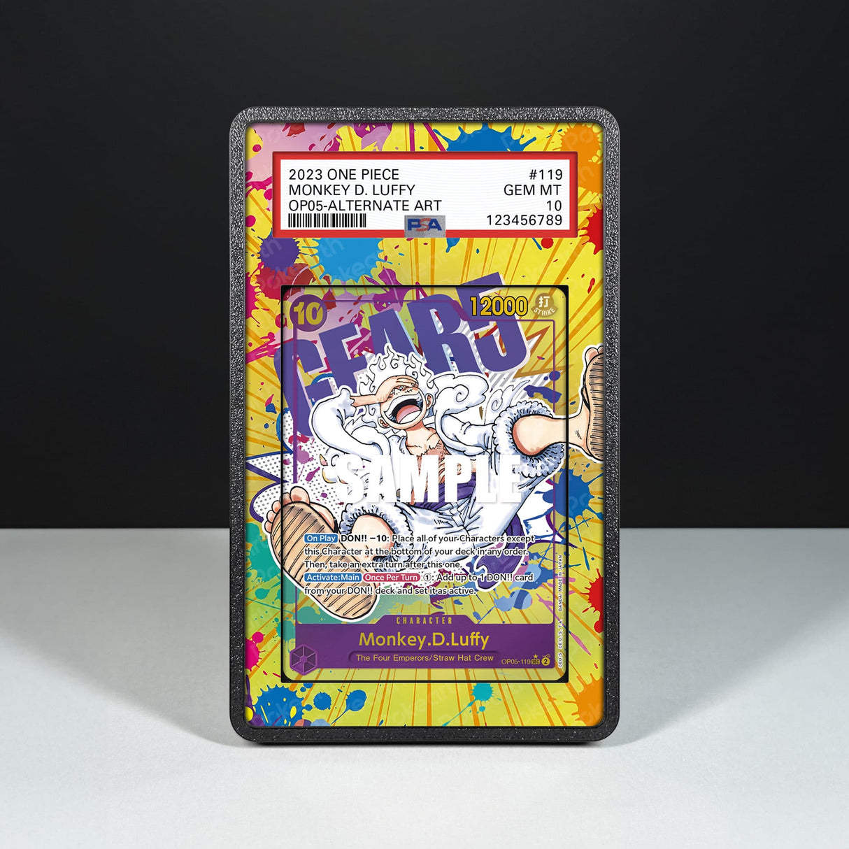 Monkey D. Luffy OP05-119 - Graded Card Extended Artwork Display Case