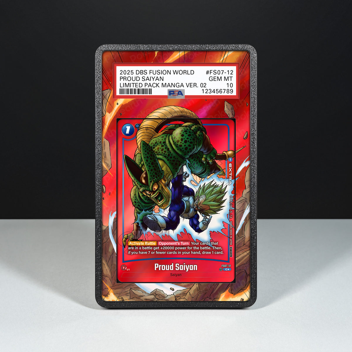 Proud Saiyan FS07-12 - Schutzhülle mit erweitertem Artwork für bewertete Karten