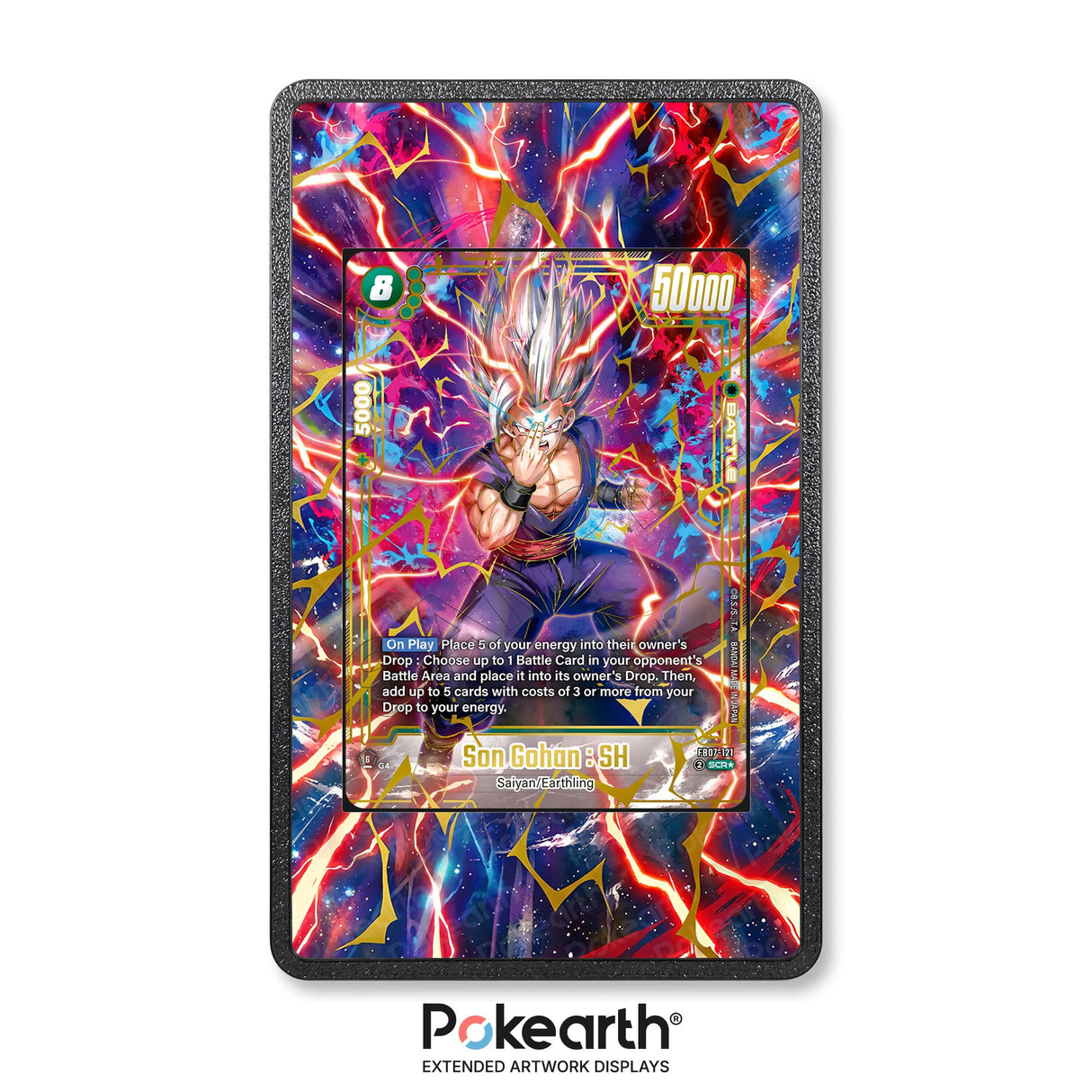 Son Gohan : SH FB07-121 - Custodia con Artwork Esteso per Carte Dragon Ball - Display Case Extended Artwork Pokearth