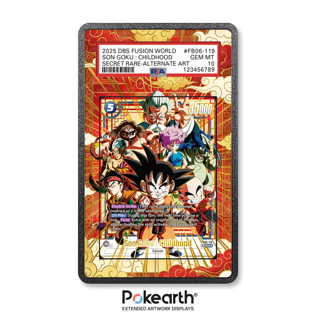Son Goku : Childhood FB06-119 - Graded Card Extended Artwork Display Case - Display Case Extended Artwork Pokearth