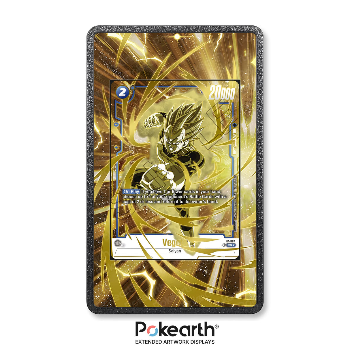 Vegeta FP-007 - Custodia con Artwork Esteso per Carte Dragon Ball - Display Case Extended Artwork Pokearth