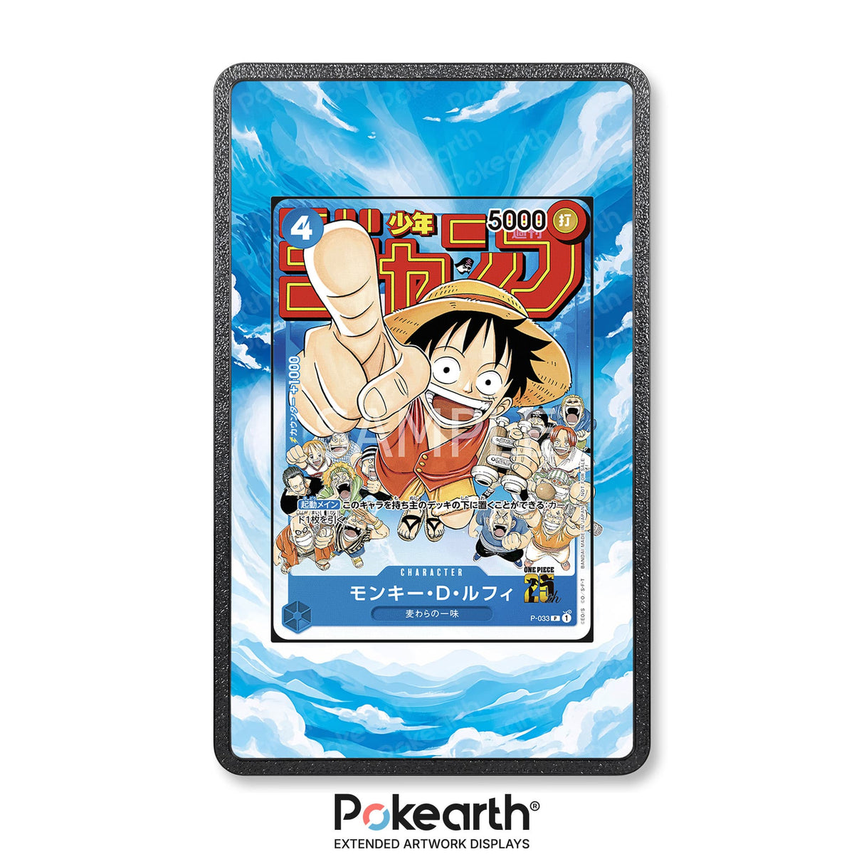 Monkey D. Luffy P-033 - Case con Artwork Esteso per Carte One Piece