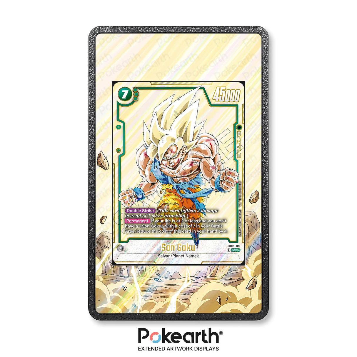 Son Goku FB05-119 - Custodia con Artwork Esteso per Carte Dragon Ball - Display Case Extended Artwork Pokearth