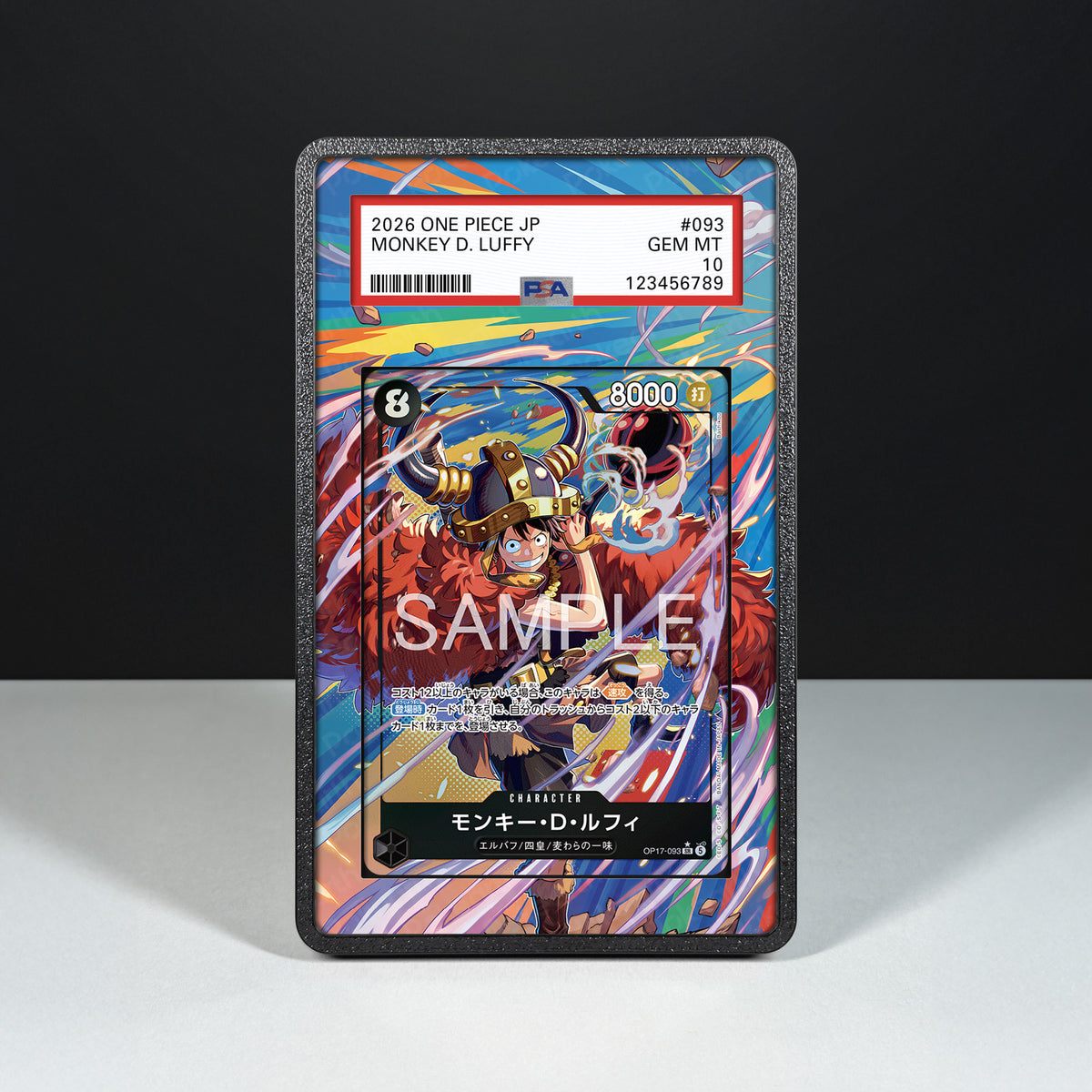 Monkey D. Luffy OP17-093 - Custodia con Artwork Esteso per Carte Gradate
