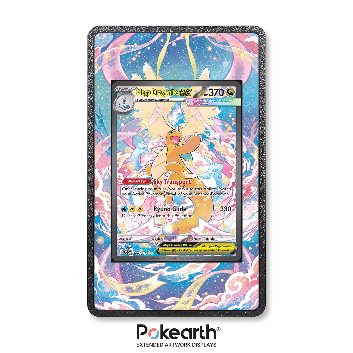 Mega Dragonite ex 290/217 - Case con Artwork Esteso per Carte Pokémon