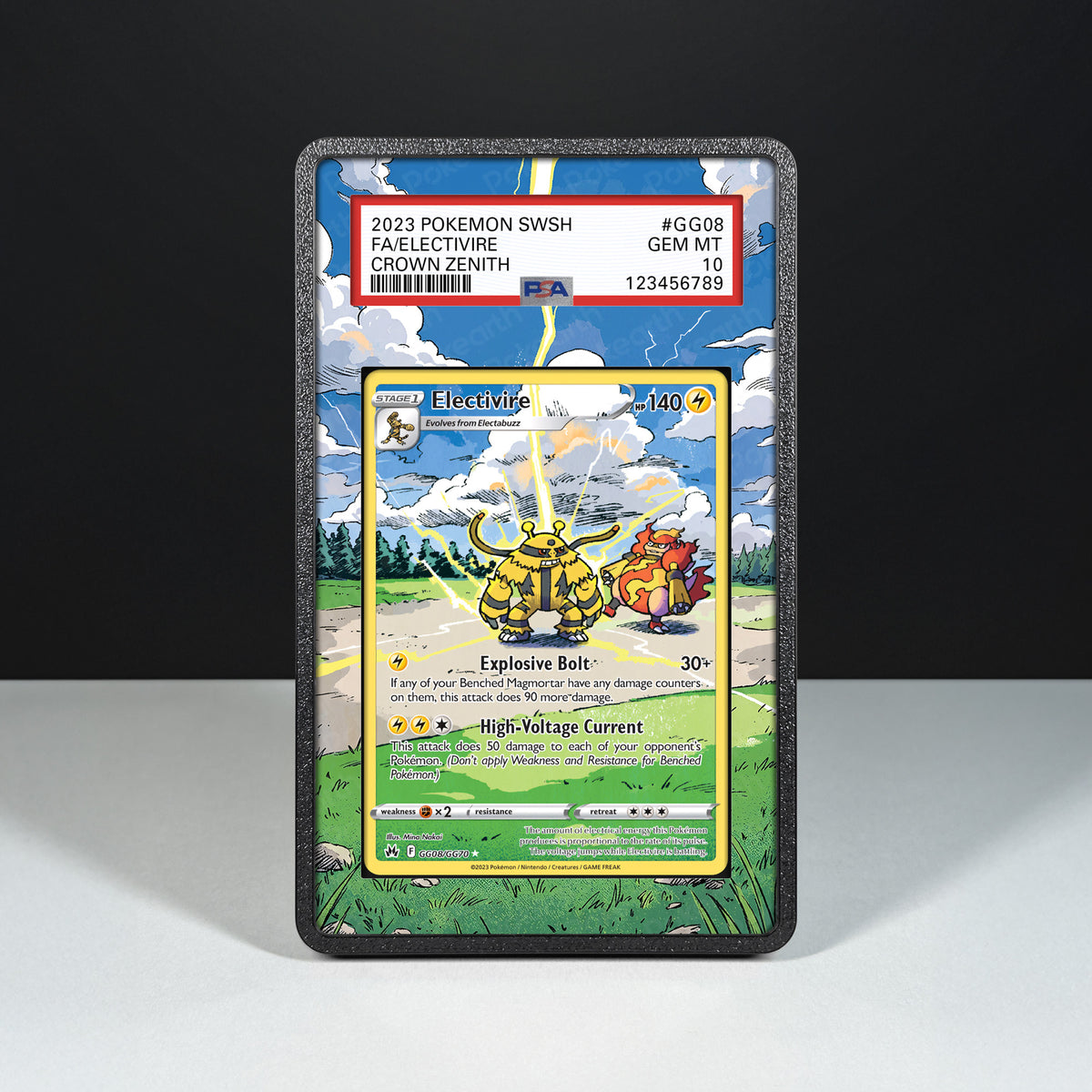 Electivire GG08/GG70 – Schutzhülle mit erweitertem Artwork für bewertete Karten