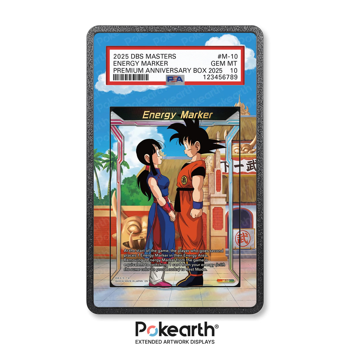 Energy Marker M-10 - Graded Card Extended Artwork Display Case - Display Case Extended Artwork Pokearth