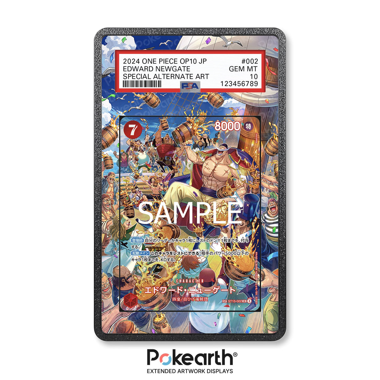 Edward Newgate ST15-002 - Custodia con Artwork Esteso per Carte Gradate - Display Case Extended Artwork Pokearth
