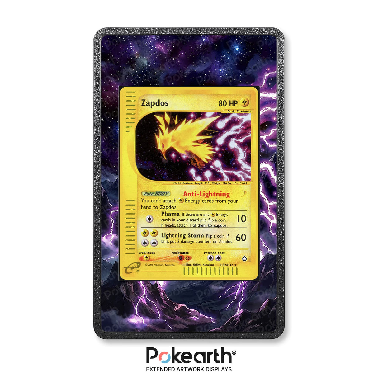 Zapdos H32/H32 - Case con Artwork Esteso per Carte Pokémon