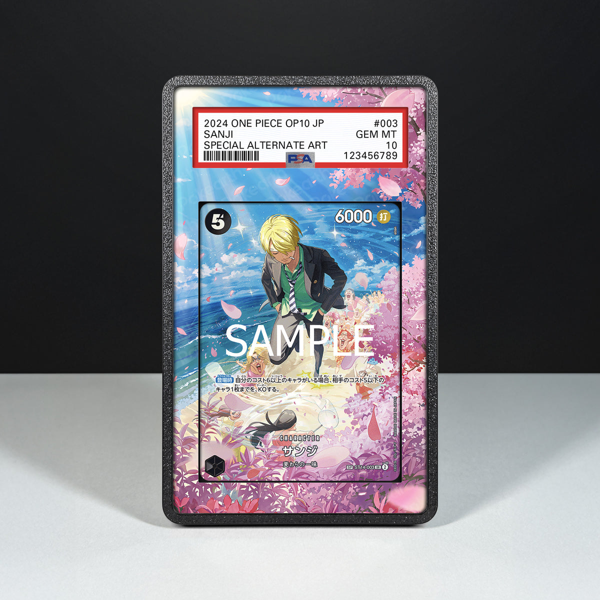 Sanji ST14-003 - Case mit erweitertem Artwork für bewertete Karten
