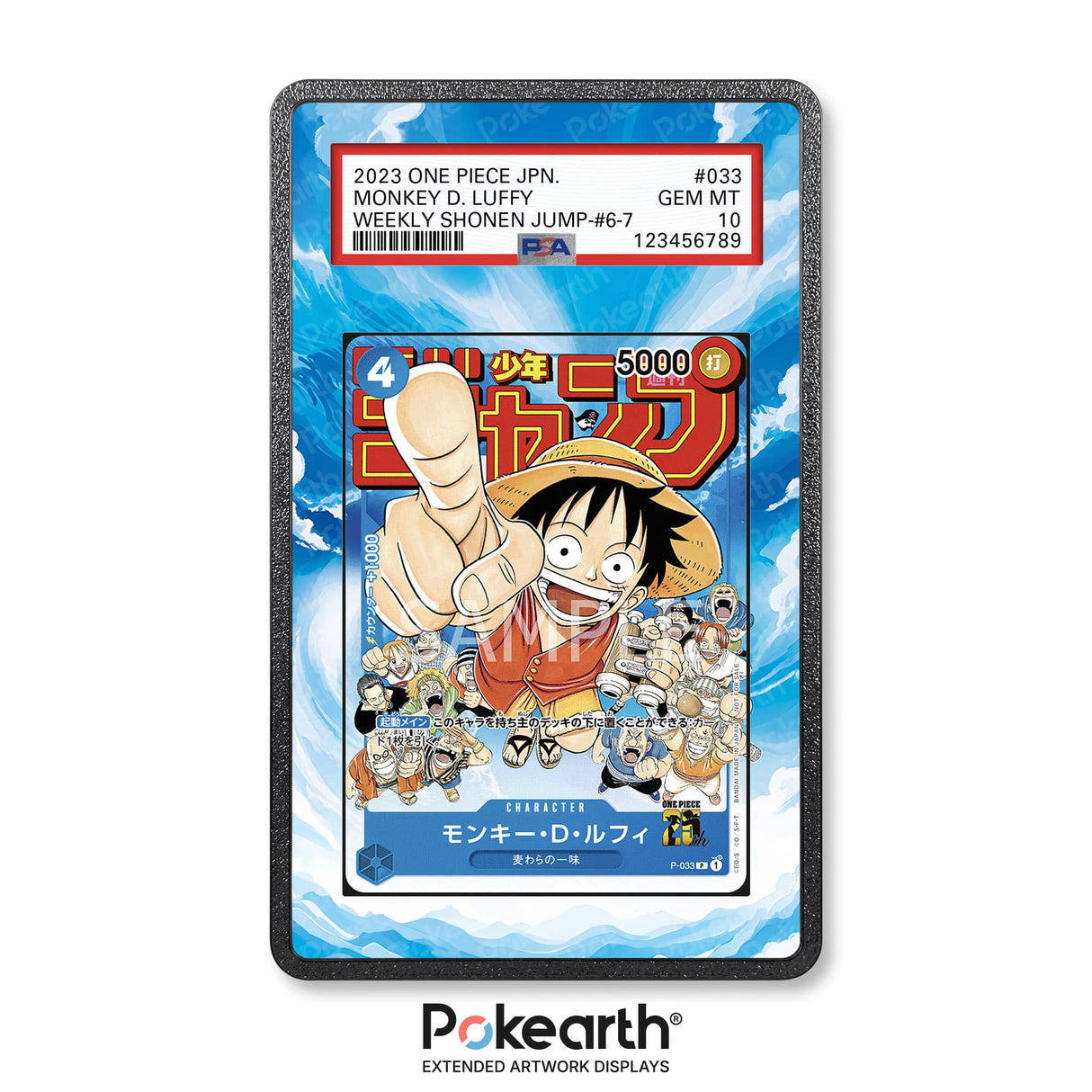 Monkey D. Luffy P-033 - Case con Artwork Esteso per Carte Gradate