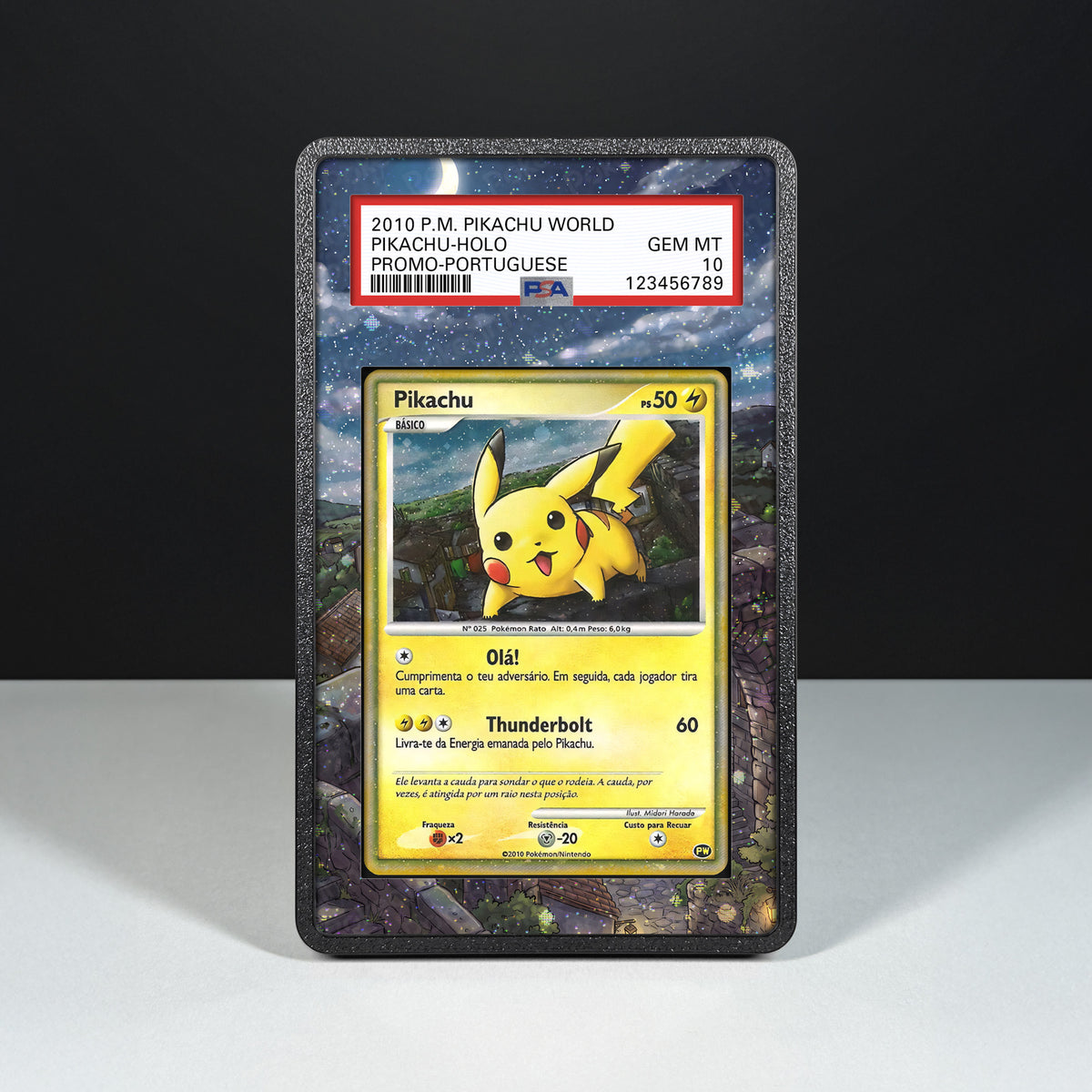 Pikachu PW (Portugiesisch) – Hülle mit erweitertem Artwork für bewertete Karten