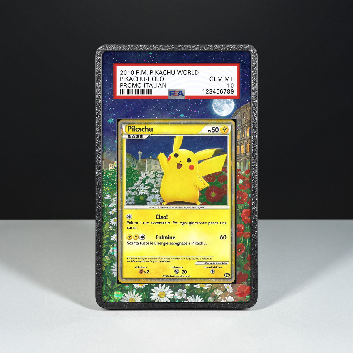 Pikachu PW (Deutsch) - Hülle mit erweitertem Artwork für bewertete Karten