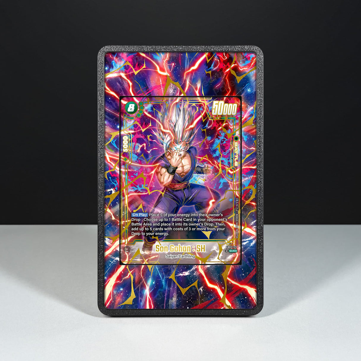 Son Gohan : SH FB07-121 - Custodia con Artwork Esteso per Carte Dragon Ball - Display Case Extended Artwork Pokearth