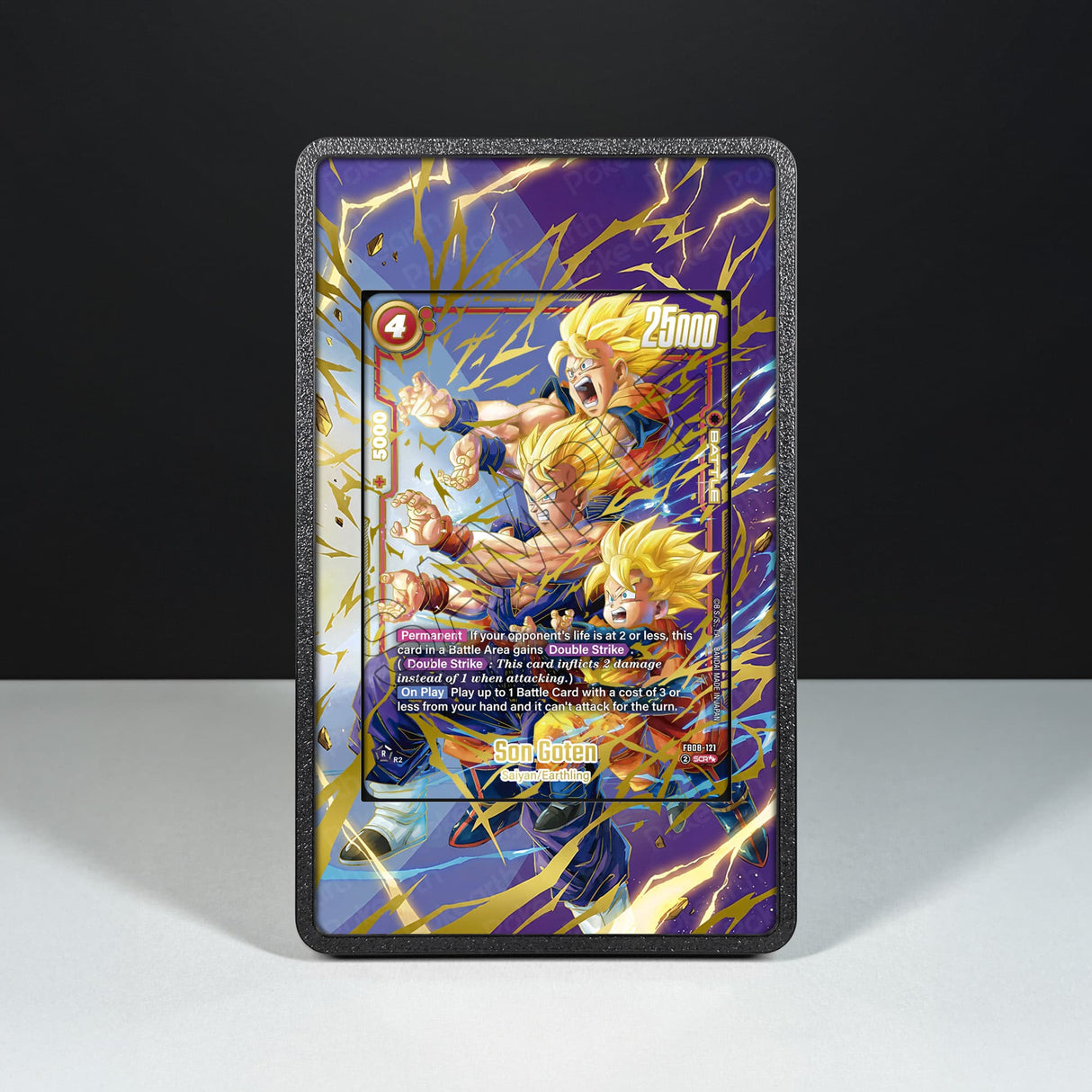 Son Goten FB08-121 - Custodia con Artwork Esteso per Carte Dragon Ball - Display Case Extended Artwork Pokearth