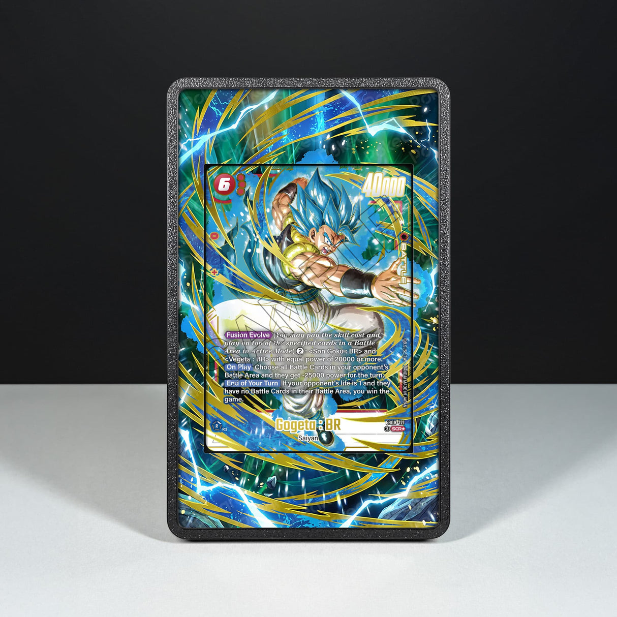 Gogeta : BR FB09-121 - Custodia con Artwork Esteso per Carte Dragon Ball - Display Case Extended Artwork Pokearth