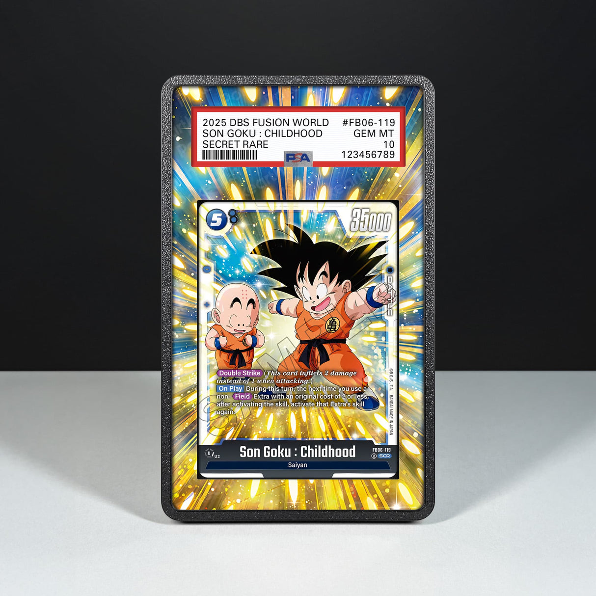 Son Goku : Childhood FB06-119 - Graded Card Extended Artwork Display Case - Display Case Extended Artwork Pokearth