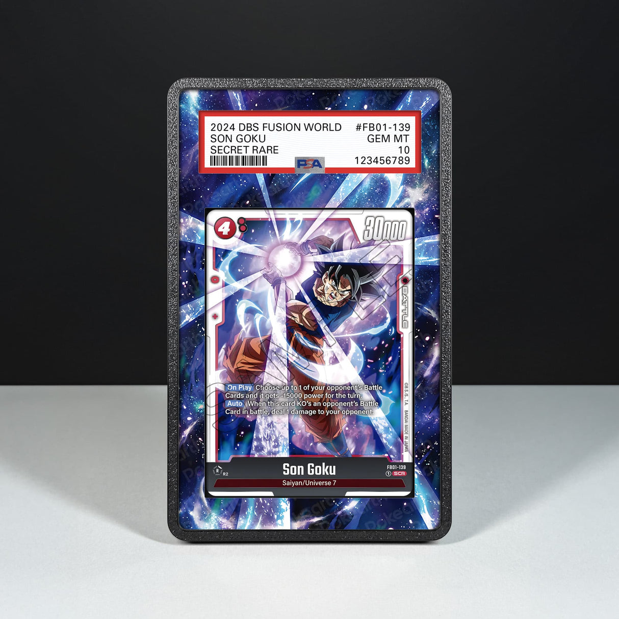 Son Goku FB01-139 - Graded Card Extended Artwork Display Case - Display Case Extended Artwork Pokearth