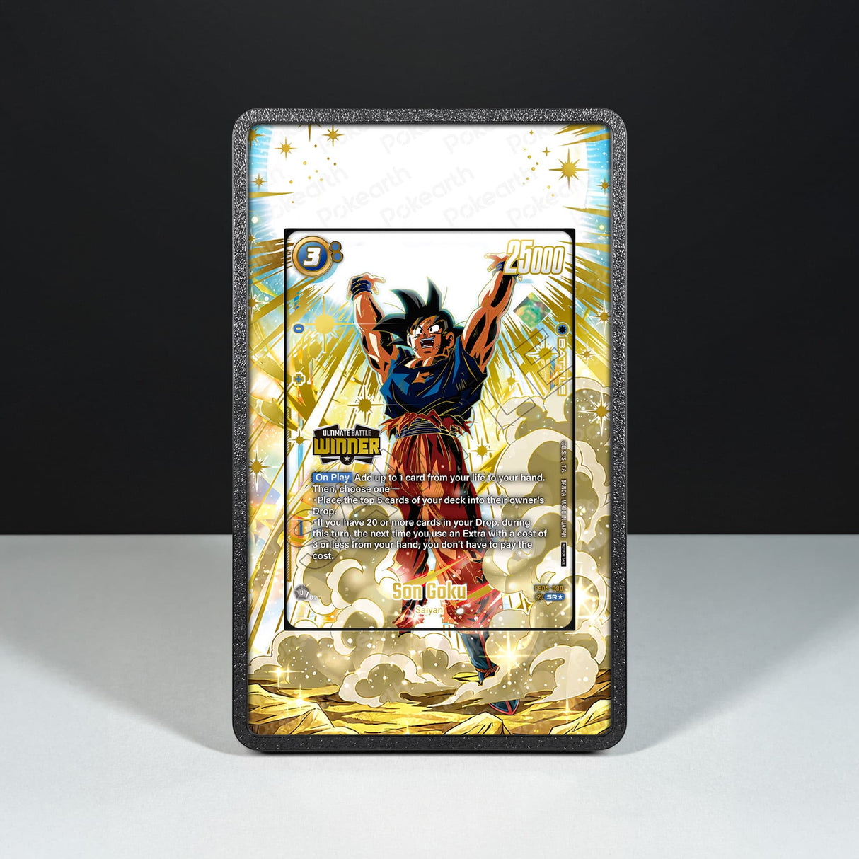 Son Goku FB05-030 - Custodia con Artwork Esteso per Carte Dragon Ball - Display Case Extended Artwork Pokearth