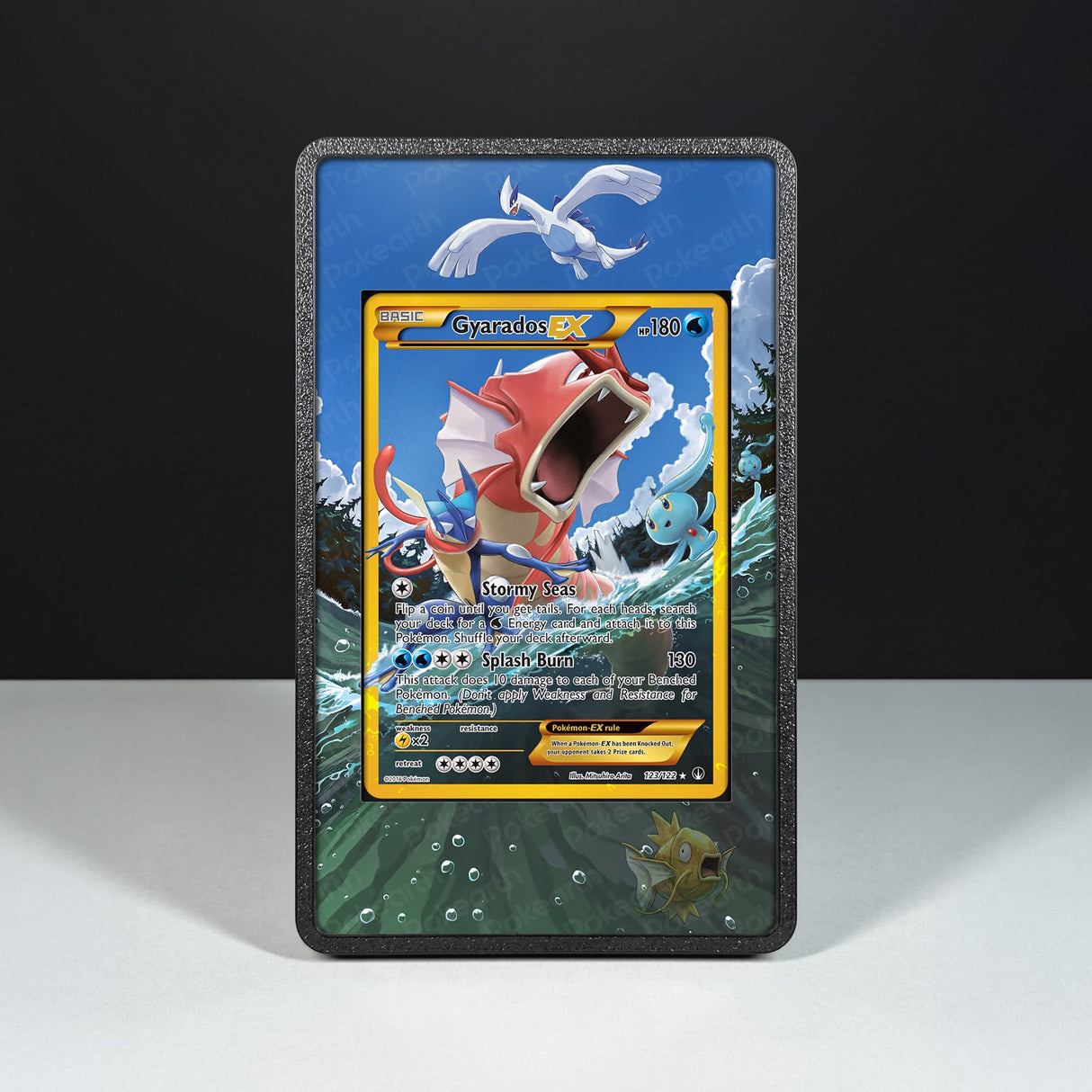 Gyarados EX 123/122 - Custodia con Artwork Esteso per Carte Pokémon - Display Case Extended Artwork Pokearth