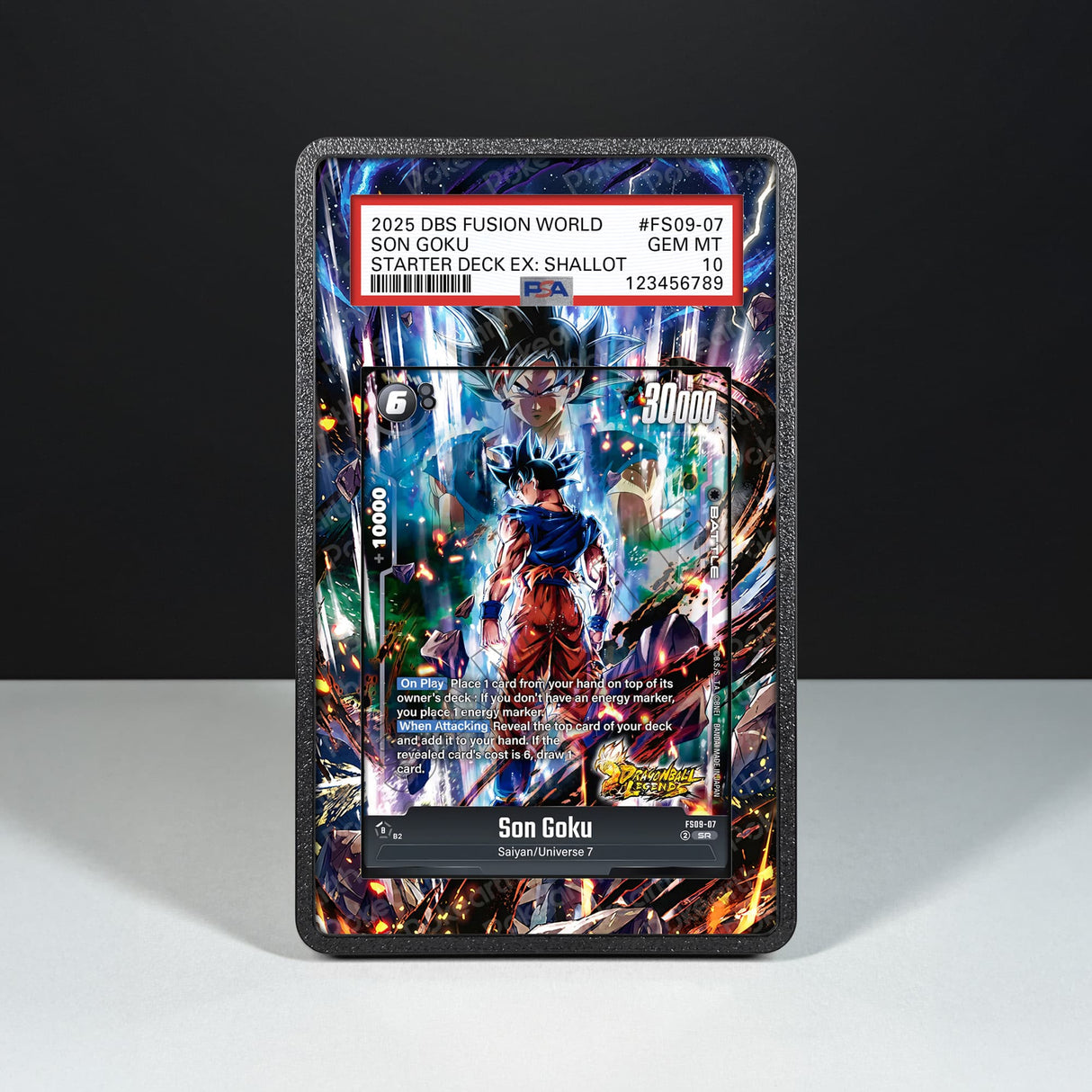 Son Goku FS09-07 - Graded Card Extended Artwork Display Case - Display Case Extended Artwork Pokearth