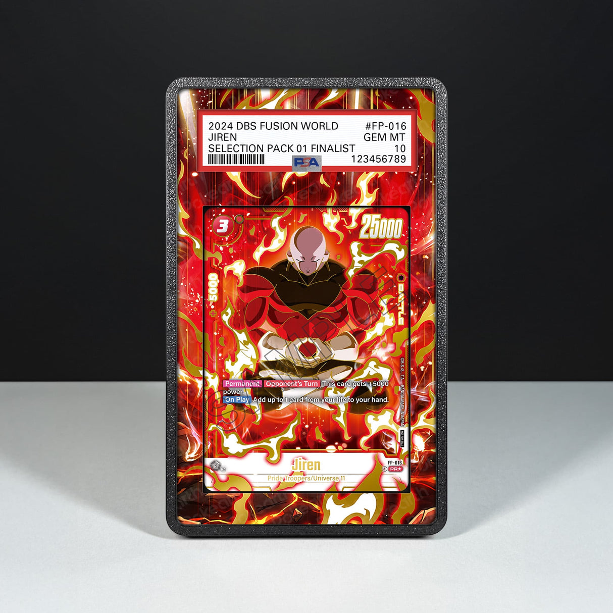 Jiren FP-016 - Graded Card Extended Artwork Display Case - Display Case Extended Artwork Pokearth