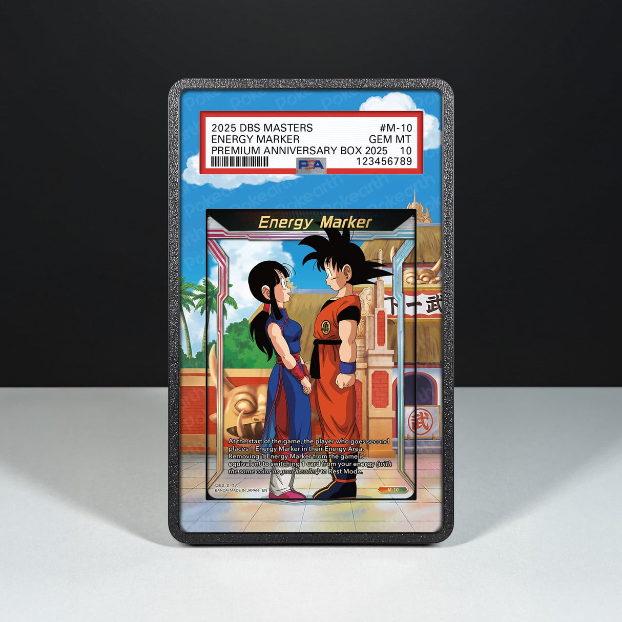 Energy Marker M-10 - Graded Card Extended Artwork Display Case - Display Case Extended Artwork Pokearth
