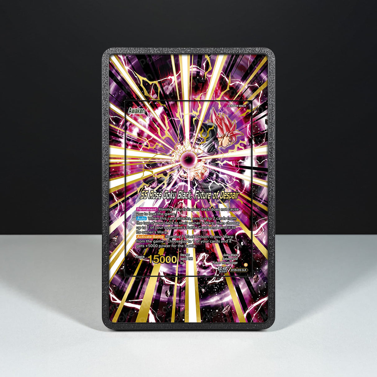 SS Rosé Goku Black, Future of Despair BT29-016 - Custodia con Artwork Esteso per Carte Dragon Ball - Display Case Extended Artwork Pokearth