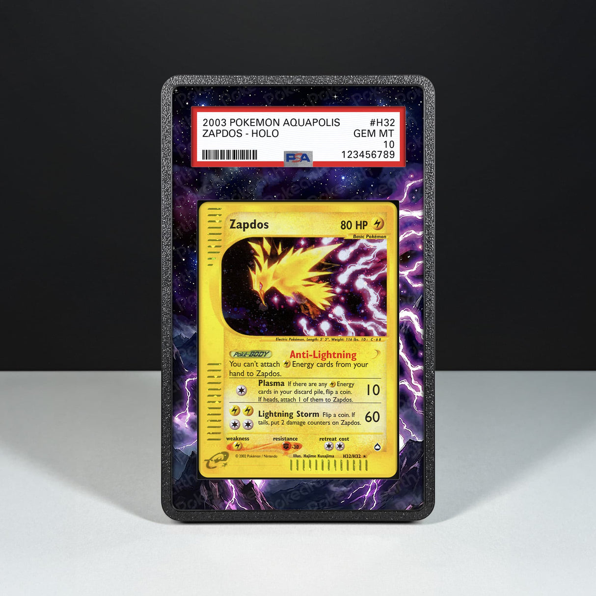 Zapdos H32/H32 - Case con Artwork Esteso per Carte Gradate