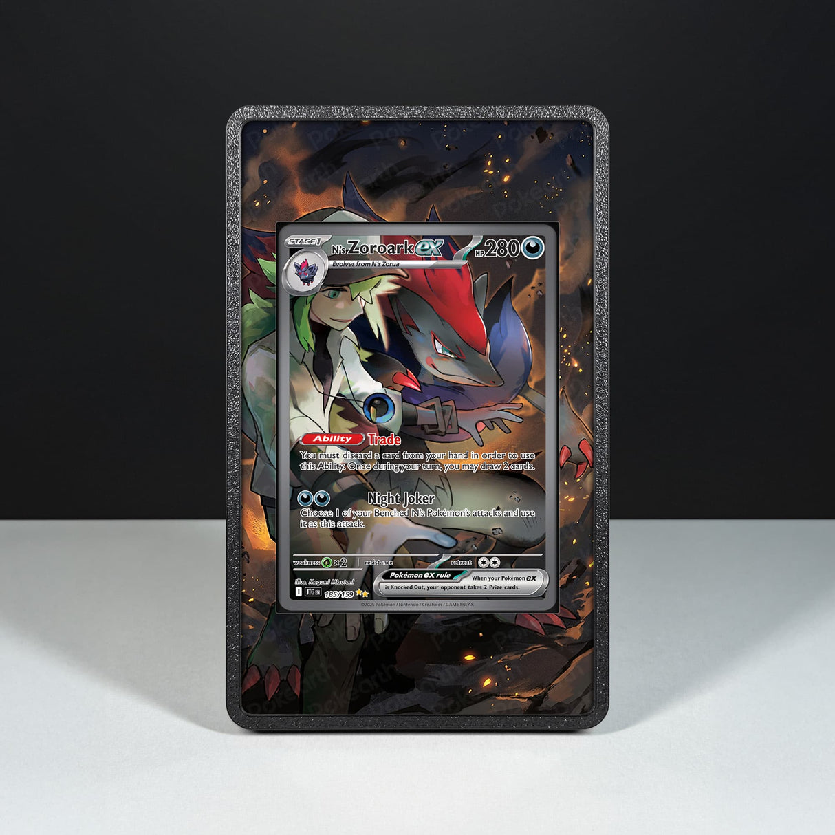 Zoroark ex di N 185/159 - Case con Artwork Esteso per Carte Pokémon
